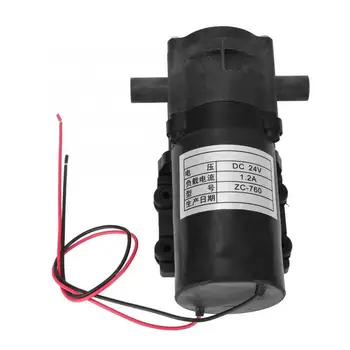 9-24V Black DC Brush Motor Mini Water Pump 6.5 L/min Hot Water Circulation Pump