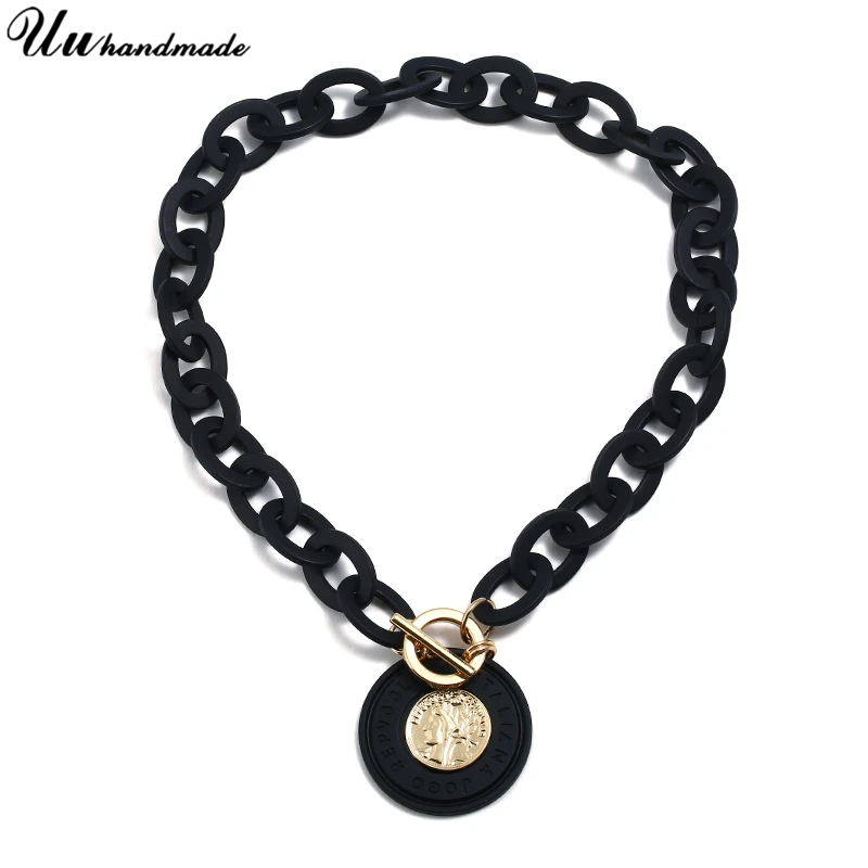 Choker acrylic Queen Coin Pendant Collares Kolye boho Necklace women necklaces Pendants Jewelry Collier Bijoux Femme Pingente
Choker acrylic Queen Coin Pendant Collares Kolye boho Necklace women necklaces Pendants Jewelry Collier Bijoux Femme Pingente