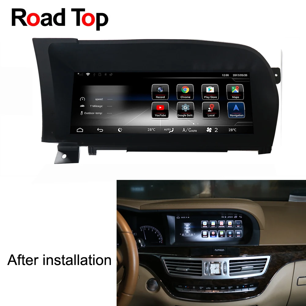 10.25" Android 8.1 Car Radio GPS Navigation Bluetooth Head Unit Screen for Mercedes Benz W221 2006-2013 S280 S320 S350 S400 S500
10.25" Android 8.1 Car Radio GPS Navigation Bluetooth Head Unit Screen for Mercedes Benz W221 2006-2013 S280 S320 S350 S400 S500