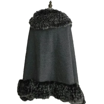 Luxury Elegant Women Real pashm Fox Fur Poncho Coat Female Winter Party Wraps Banquet, Prom Night. Gray
Luxury Elegant Women Real pashm Fox Fur Poncho Coat Female Winter Party Wraps Banquet, Prom Night. Gray