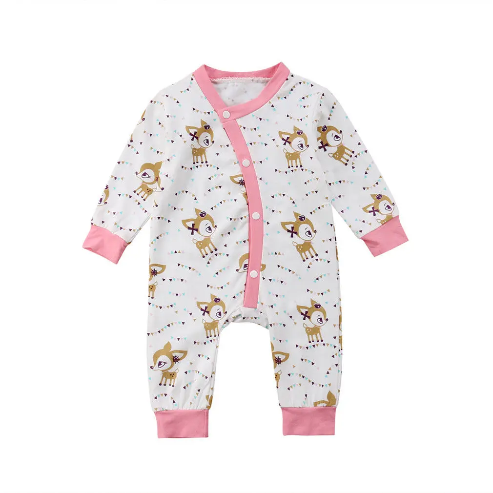 0-18M Newborn Kids Baby Boys Girls Cotton Cartoon Deer Romper Cute Long Sleeve Jumpsuit Animals print Outfits Infant Clothing
0-18M Newborn Kids Baby Boys Girls Cotton Cartoon Deer Romper Cute Long Sleeve Jumpsuit Animals print Outfits Infant Clothing