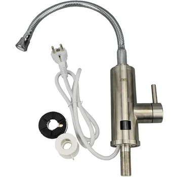 Stainless Steel Instant Heating Faucet with Temp Display Instantaneous Water Heater Kitchen Hot Tap Tankless Heaters 3000W
Stainless Steel Instant Heating Faucet with Temp Display Instantaneous Water Heater Kitchen Hot Tap Tankless Heaters 3000W