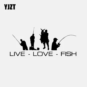 YJZT 16.6CM*7.2CM Great Live Love Fish Vinyl Car Sticker Art Decal Decor Black/Silver C24-0890
YJZT 16.6CM*7.2CM Great Live Love Fish Vinyl Car Sticker Art Decal Decor Black/Silver C24-0890