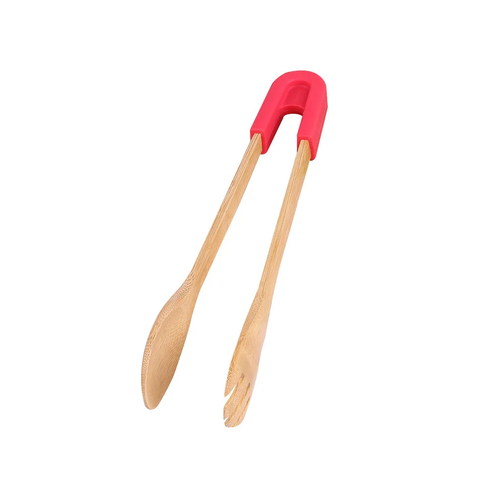 Bamboo Food Toaster Tongs Wooden Salad Cake Snack Clip Grip Silicone Handle Bread BBQ Tongs Kitchen Tools Clamp Cooking Utensils
Bamboo Food Toaster Tongs Wooden Salad Cake Snack Clip Grip Silicone Handle Bread BBQ Tongs Kitchen Tools Clamp Cooking Utensils