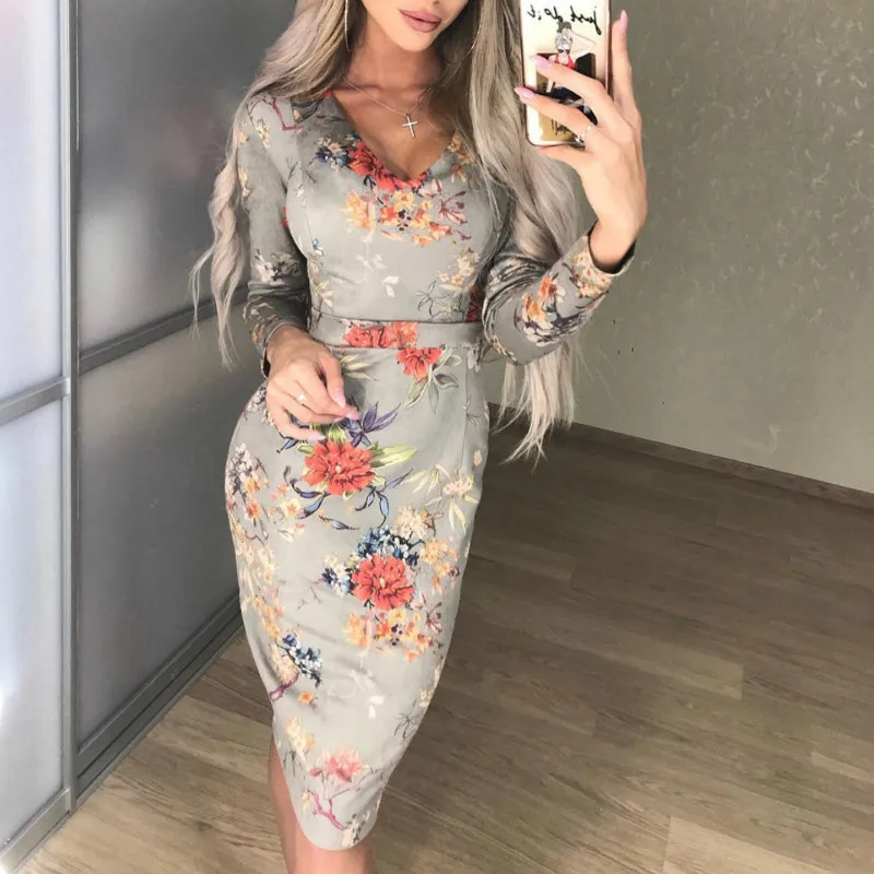 Brand New Spring Dress Women High Street Digital Printed Long Sleeve Bodycon Dress Elegant Sexy V Neck Sheath Party Dresses
Brand New Spring Dress Women High Street Digital Printed Long Sleeve Bodycon Dress Elegant Sexy V Neck Sheath Party Dresses