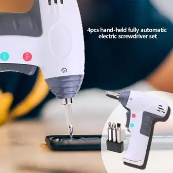 Household Handheld Electric Screwdriver 3pcs PH1/PH2 Slotted Phillip Heads Rechargeable Multi-function Cordless Power Tools
Household Handheld Electric Screwdriver 3pcs PH1/PH2 Slotted Phillip Heads Rechargeable Multi-function Cordless Power Tools