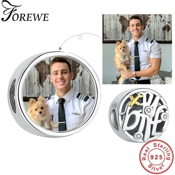 Clearance Sale Custom Photo 925 Sterling Silver Round Flight Aviator Beads Fit Bracelet Charms Jewelry Making
Clearance Sale Custom Photo 925 Sterling Silver Round Flight Aviator Beads Fit Bracelet Charms Jewelry Making