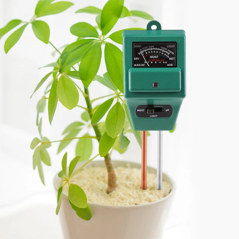PH Meter Tester 3-in-1 Plant Soil Moisture Sensor PH Light Tester for Gardener Digital Analyzer Test Detector For Plants
PH Meter Tester 3-in-1 Plant Soil Moisture Sensor PH Light Tester for Gardener Digital Analyzer Test Detector For Plants
