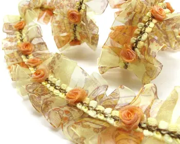 Pleated Trim|w Rococo Flower Trim|1 1/2 Inches Pleated Ombre Printed Chiffon Trim|Organza Chiffon Trim|Retro Handmade Supplies
Pleated Trim|w Rococo Flower Trim|1 1/2 Inches Pleated Ombre Printed Chiffon Trim|Organza Chiffon Trim|Retro Handmade Supplies