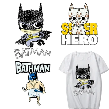 Cartoon Batman Patch Iron on Transfer Superhero Patches for Kids Clothing DIY T-shirt Applique Heat Transfer Vinyl Stickers
Cartoon Batman Patch Iron on Transfer Superhero Patches for Kids Clothing DIY T-shirt Applique Heat Transfer Vinyl Stickers