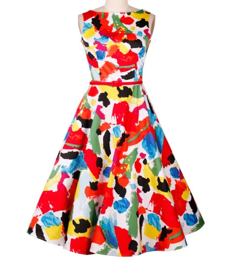 Print Floral 50s 60s Vintage Dresses Audrey Hepburn 2017 New Style Summer Retro Dress Vestidos Robe Ete Womens Clothing 22
Print Floral 50s 60s Vintage Dresses Audrey Hepburn 2017 New Style Summer Retro Dress Vestidos Robe Ete Womens Clothing 22