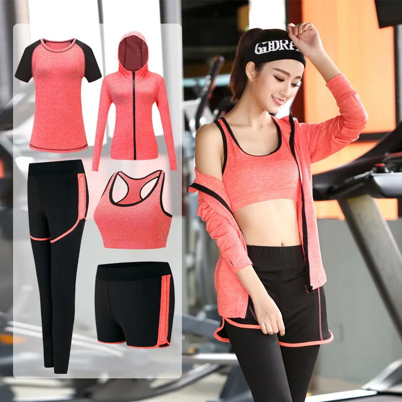 2019 Yoga Set Sport Jacket+Tights Pants+Short+Yoga Shirt+Sports Bras 5 Pieces Running Sportswear Tracksuit Fitness Gym Clothing
2019 Yoga Set Sport Jacket+Tights Pants+Short+Yoga Shirt+Sports Bras 5 Pieces Running Sportswear Tracksuit Fitness Gym Clothing
