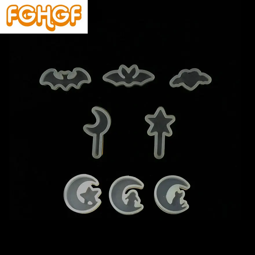 Kawaii Mini Heart Bat Elf Accessories Making Tools DIY Epoxy Resin Craft Magic Stick Silicone Molds Flat Jewelry Pendant Moon
Kawaii Mini Heart Bat Elf Accessories Making Tools DIY Epoxy Resin Craft Magic Stick Silicone Molds Flat Jewelry Pendant Moon