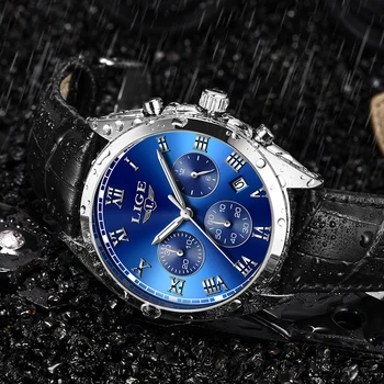LIGE Men Watches Top Brand Luxury Chronograph Fashion Sports Quartz Watch Men Casual Leather Waterproof Watch Relogio Masculino
LIGE Men Watches Top Brand Luxury Chronograph Fashion Sports Quartz Watch Men Casual Leather Waterproof Watch Relogio Masculino
