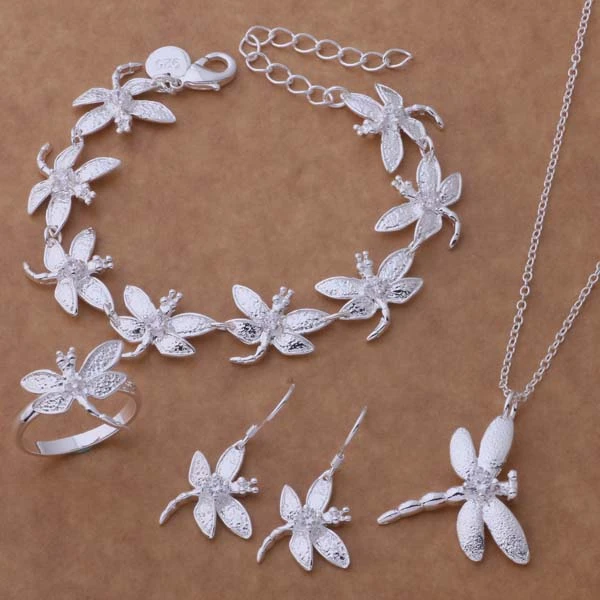 Silver Jewelry Sets Bracelet 047 + Necklace 112 + Earring 154 + Ring 262 /bmkakdra eliancpa AS140
Silver Jewelry Sets Bracelet 047 + Necklace 112 + Earring 154 + Ring 262 /bmkakdra eliancpa AS140