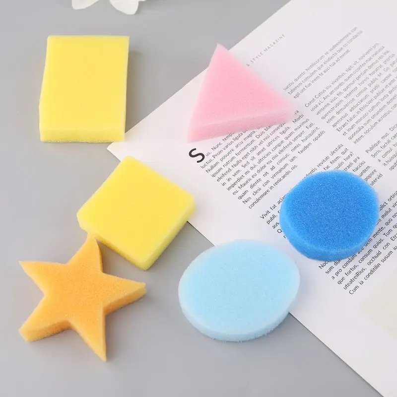 6pcs/set Children Kids Painting Sponge Brush Water-based Paint Toy Geometric Shape Soft Sponges Block Art Supplies C26
6pcs/set Children Kids Painting Sponge Brush Water-based Paint Toy Geometric Shape Soft Sponges Block Art Supplies C26