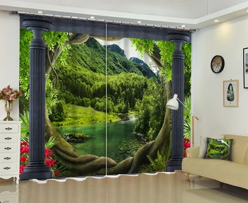 Customized Chinese Modern Luxury Tree 3D Blackout Window Curtain Drapes For Living room Bed room Hotel Wall Tapestry Cortinas 
Customized Chinese Modern Luxury Tree 3D Blackout Window Curtain Drapes For Living room Bed room Hotel Wall Tapestry Cortinas