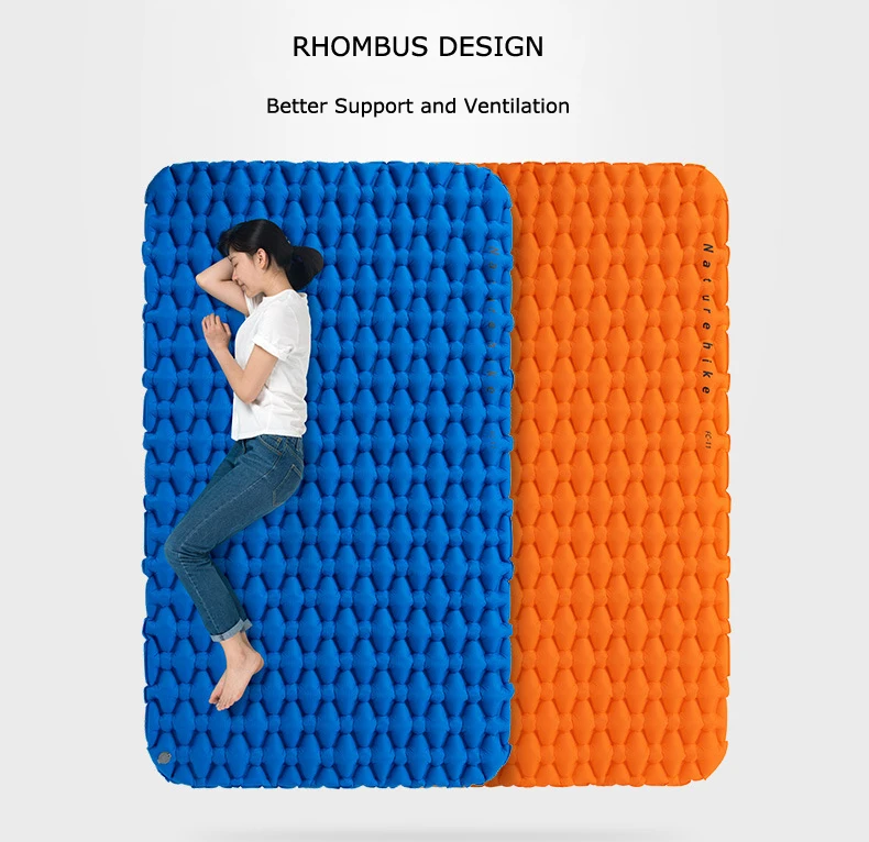 Naturehike屋外のキャンプインフレータブルクッション防湿寝袋マットレスマットパッドとのため1 2人 キャンバス マット Aliexpress