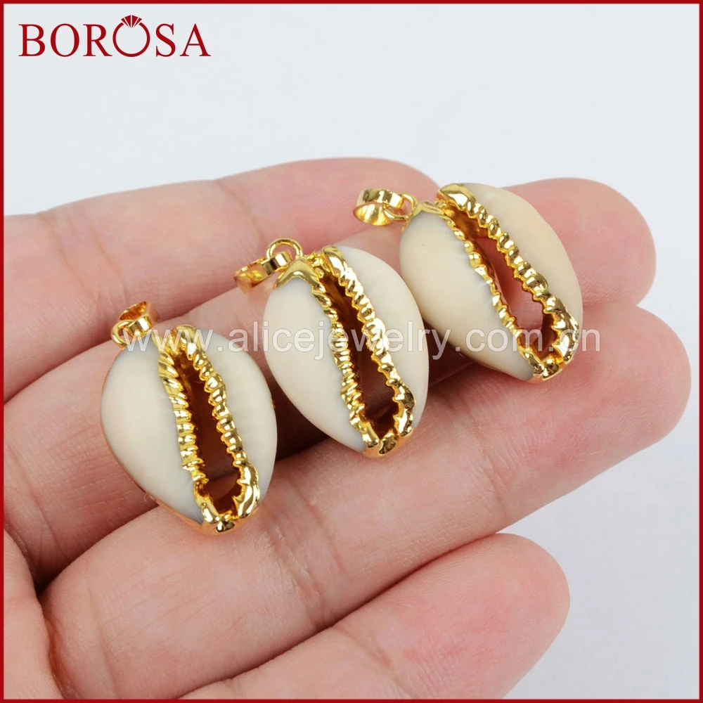 BOROSA 5PCS Natural Shell Druzy Pendant Bead, High Quality Gold Color Shell Pendant Beads for Neckalce Making G1295
BOROSA 5PCS Natural Shell Druzy Pendant Bead, High Quality Gold Color Shell Pendant Beads for Neckalce Making G1295