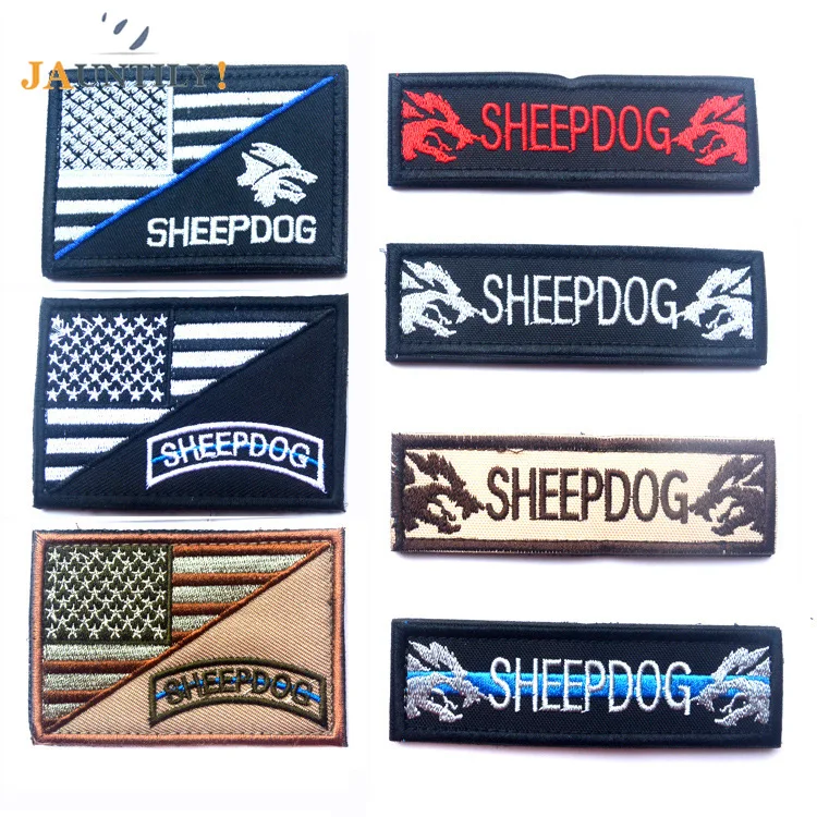 Fabric Pet Dog Hook&Loop Patches Embroidery Badge The United States Flag SHEEPDOG Military US Army Morale Tactical Badges
Fabric Pet Dog Hook&Loop Patches Embroidery Badge The United States Flag SHEEPDOG Military US Army Morale Tactical Badges