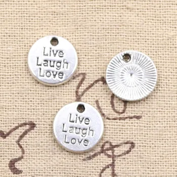30pcs Charms Plates Live Laugh Love 12x12mm Antique Bronze Silver Color Plated Pendants Making DIY Handmade Tibetan Jewelry
30pcs Charms Plates Live Laugh Love 12x12mm Antique Bronze Silver Color Plated Pendants Making DIY Handmade Tibetan Jewelry