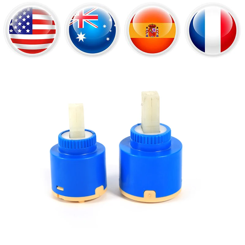 Ceramic Disc Cartridge Water Mixer Tap Inner Control Faucet Valve Disc tap cartridge PP Plastic Blue 35mm/40mm 2Sizes
Ceramic Disc Cartridge Water Mixer Tap Inner Control Faucet Valve Disc tap cartridge PP Plastic Blue 35mm/40mm 2Sizes