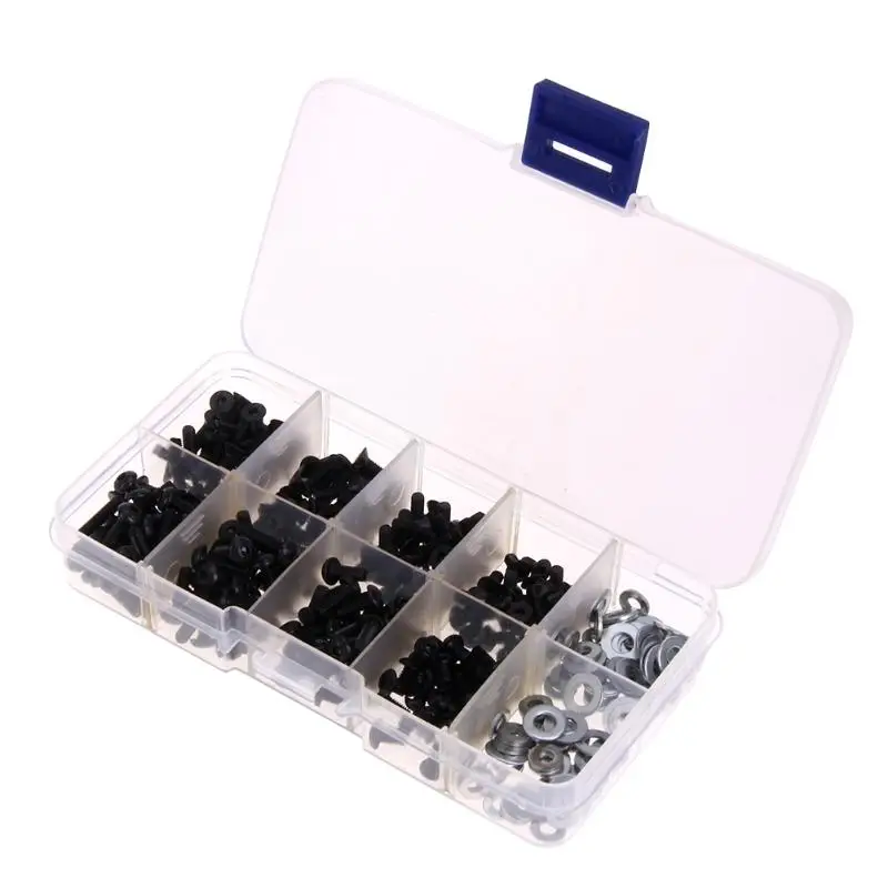 340pcs/set Universal Screws Box Set for 1/10 HSP Remote Control RC Car for HSP Redcat Traxxas TAMIYA CC01 Axial SCX10 HPI
340pcs/set Universal Screws Box Set for 1/10 HSP Remote Control RC Car for HSP Redcat Traxxas TAMIYA CC01 Axial SCX10 HPI