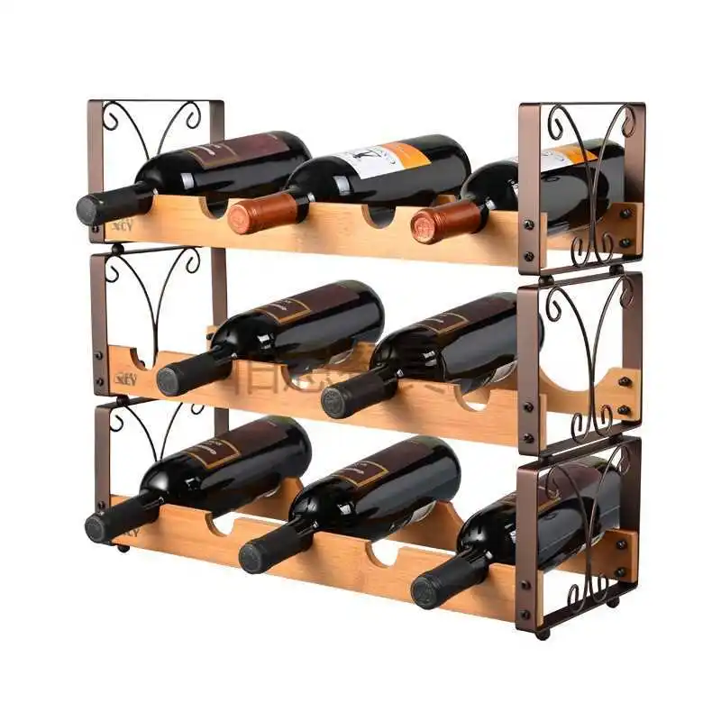 Wine racks Solid wood stacking wine racks ornaments wine rack creative wine cabinet pendulum (Without bottles) LU719411
Wine racks Solid wood stacking wine racks ornaments wine rack creative wine cabinet pendulum (Without bottles) LU719411