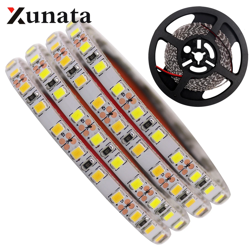 

0.5m/1m/2m/3m/4m/5m DC12V 60 Leds/m 5050 White/Warm White Led Strip Super Bright 5054 Flexible Led Strip Light