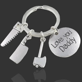 Keychain Engraved Love You Daddy Small Tools Have Hatchet Slice Saw For Father Gift Key Set Key Ring Holder
Keychain Engraved Love You Daddy Small Tools Have Hatchet Slice Saw For Father Gift Key Set Key Ring Holder
