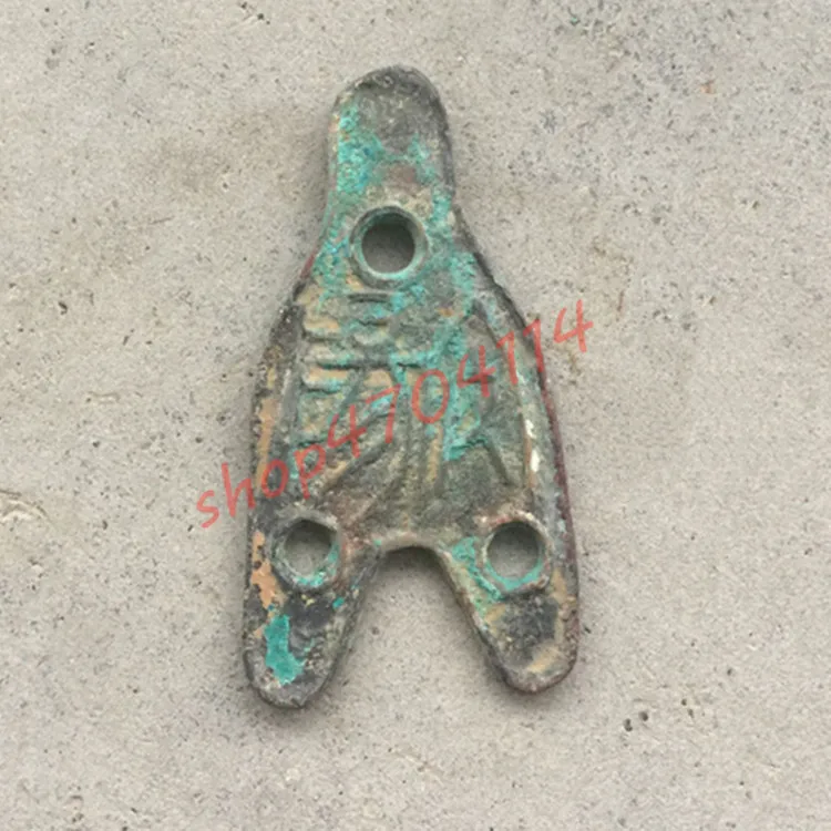 

100% authentic, spring and Autumn period and Warring States period, three-hole trousers coins 2#, antique collections
