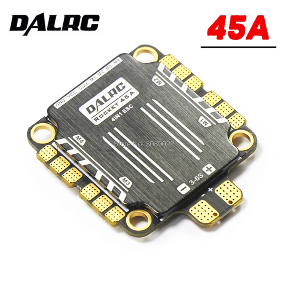 30.5*30.5mm DALRC Rocket 45A 4 In 1 ESC 3-6S BLheli32 Support DShot1200 STM32f051 FPV Brushless ESC & DALRC F722 DUAL FC
30.5*30.5mm DALRC Rocket 45A 4 In 1 ESC 3-6S BLheli32 Support DShot1200 STM32f051 FPV Brushless ESC & DALRC F722 DUAL FC