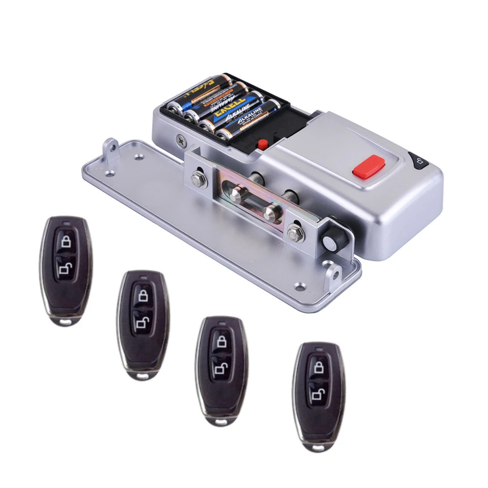DIY Dry battery door locks Keyless Wireless 433Mhz Remote control Entry Door lock (install inside door) free send 4 remoter
DIY Dry battery door locks Keyless Wireless 433Mhz Remote control Entry Door lock (install inside door) free send 4 remoter