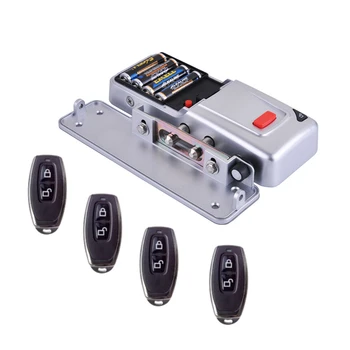 DIY Dry battery door locks Keyless Wireless 433Mhz Remote control Entry Door lock (install inside door) free send 4 remoter
DIY Dry battery door locks Keyless Wireless 433Mhz Remote control Entry Door lock (install inside door) free send 4 remoter