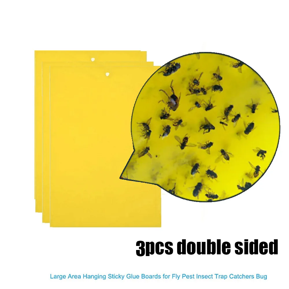 3Pcs Strong Flies Traps Bugs Sticky Board Catching Aphid Insects Pest Killer Garden Pest Control Tools Easy To Use *65
3Pcs Strong Flies Traps Bugs Sticky Board Catching Aphid Insects Pest Killer Garden Pest Control Tools Easy To Use *65