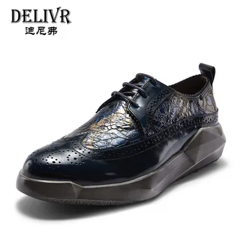 Delivr Mans Shoes Men's Leather Shoes Brogues Carved Bullock Business Wedding Handmade Dress Men Oxfords Shoe Male Formal Shoe
Delivr Mans Shoes Men's Leather Shoes Brogues Carved Bullock Business Wedding Handmade Dress Men Oxfords Shoe Male Formal Shoe