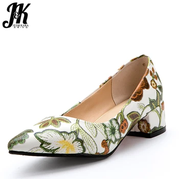 JK Low Heels Pumps Women Shallow Print Pu 2019 New Summer Pumps Women Shoes Fashion Pointed Toe Shoes Ladies Plus Size 33-46
JK Low Heels Pumps Women Shallow Print Pu 2019 New Summer Pumps Women Shoes Fashion Pointed Toe Shoes Ladies Plus Size 33-46
