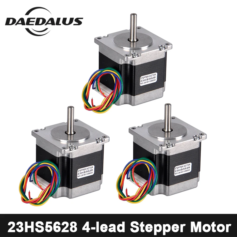 3PCS 4-lead Nema 23 23HS5628 Stepper Motor 2.8A NEMA23 Stepper Motor 57 motor CNC Laser Grind Foam Plasma Cutter
3PCS 4-lead Nema 23 23HS5628 Stepper Motor 2.8A NEMA23 Stepper Motor 57 motor CNC Laser Grind Foam Plasma Cutter