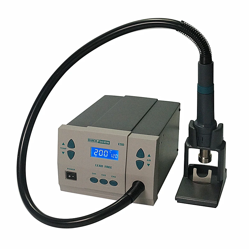 1000W Automatic Hot Air Gun BGA Rework Solder Station QUICK Spot 861DW with 220V 110V
1000W Automatic Hot Air Gun BGA Rework Solder Station QUICK Spot 861DW with 220V 110V