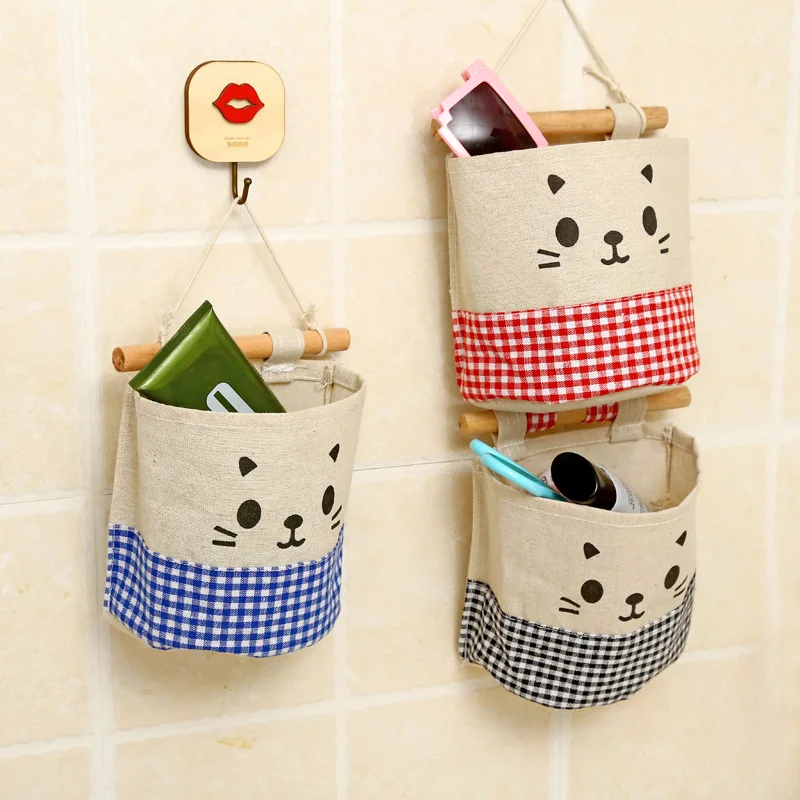 Cotton Linen Wall Hanging Organizer Pocket Cartoon Cat Storage Bags Pockets For Cosmetics Storages Containers Bags
Cotton Linen Wall Hanging Organizer Pocket Cartoon Cat Storage Bags Pockets For Cosmetics Storages Containers Bags