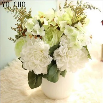 YO CHO Artificial Flowers Silk Wedding Decoration Rose Peony Fake Eustoma Fleurs Hogar Christmas 3 Colours Plants Gerbera Flores
YO CHO Artificial Flowers Silk Wedding Decoration Rose Peony Fake Eustoma Fleurs Hogar Christmas 3 Colours Plants Gerbera Flores