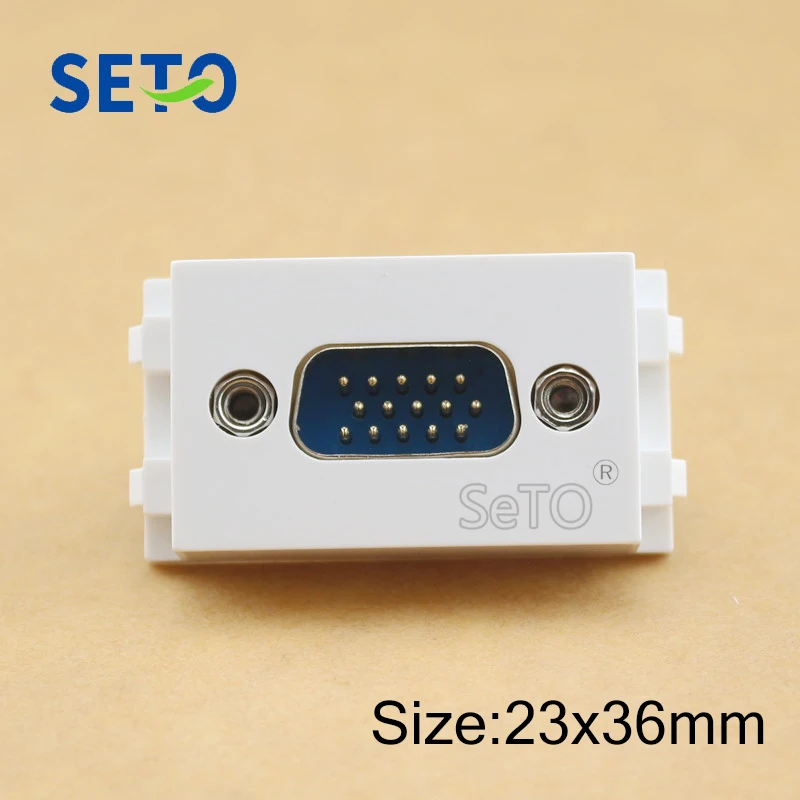 SeTo 128 Type15 Pins VGA Plug Module Welding VGA Connector Keystone For Wall Plate Socket
SeTo 128 Type15 Pins VGA Plug Module Welding VGA Connector Keystone For Wall Plate Socket