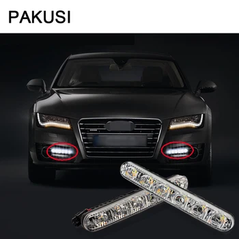 PAKUSI 1Pair Car LED DRL Lights 12V 6LED fog lamp with yellow turn signal For Audi a3 a6 VW Lada for universal car accessories
PAKUSI 1Pair Car LED DRL Lights 12V 6LED fog lamp with yellow turn signal For Audi a3 a6 VW Lada for universal car accessories