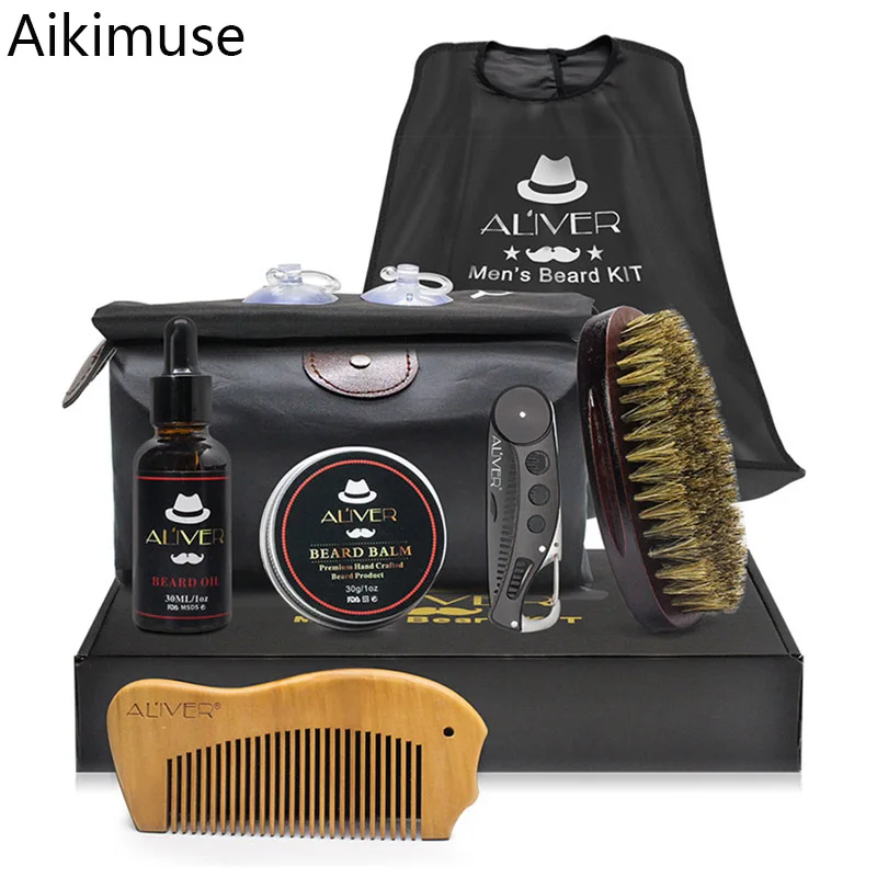 7PCS Men Beard Repair Kit Barber Wax Hair Removal Trimmer Tools Shaving Brush Beard Folding Beard Comb Oil Cream Bib Wood Comb
7PCS Men Beard Repair Kit Barber Wax Hair Removal Trimmer Tools Shaving Brush Beard Folding Beard Comb Oil Cream Bib Wood Comb
