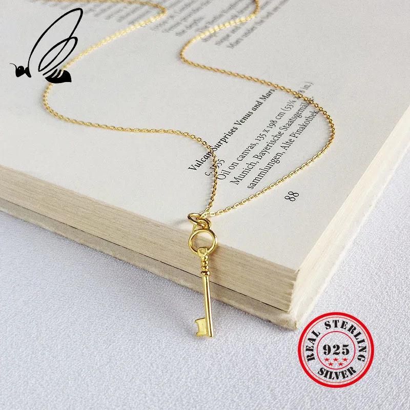 S'STEEL Key Pendant Necklace For Women Real 925 Sterling Silver Jewelry Chain Female Charms Kolye Vintage Bijoux Femme Jewelry
S'STEEL Key Pendant Necklace For Women Real 925 Sterling Silver Jewelry Chain Female Charms Kolye Vintage Bijoux Femme Jewelry
