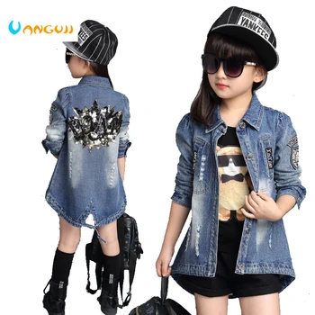 Children Denim Jacket 2016 Autumn Girls Cardigan Outerwear & Coat Girls Princess Long-Sleeved Trench Jacket Age 3-13 T
Children Denim Jacket 2016 Autumn Girls Cardigan Outerwear & Coat Girls Princess Long-Sleeved Trench Jacket Age 3-13 T