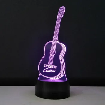 3D Visual Bulb Optical illusion colorful table Lamp Guitar LED Night Light Novelty Veilleuse Enfant Transparent Acrylic Lampara
3D Visual Bulb Optical illusion colorful table Lamp Guitar LED Night Light Novelty Veilleuse Enfant Transparent Acrylic Lampara