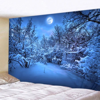 Snowy Night Under The Moon Decor Psychedelic Tapestry Wall Hanging Indian Mandala Tapestry Hippie Tapestry Boho Wall Cloth
Snowy Night Under The Moon Decor Psychedelic Tapestry Wall Hanging Indian Mandala Tapestry Hippie Tapestry Boho Wall Cloth