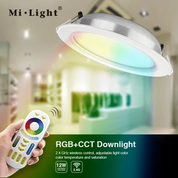 Milight FUT066 AC86-265V 12W RGB+CCT LED downlight Dimmable 2.4G Wireles Smart Led Lamp Lighting
Milight FUT066 AC86-265V 12W RGB+CCT LED downlight Dimmable 2.4G Wireles Smart Led Lamp Lighting