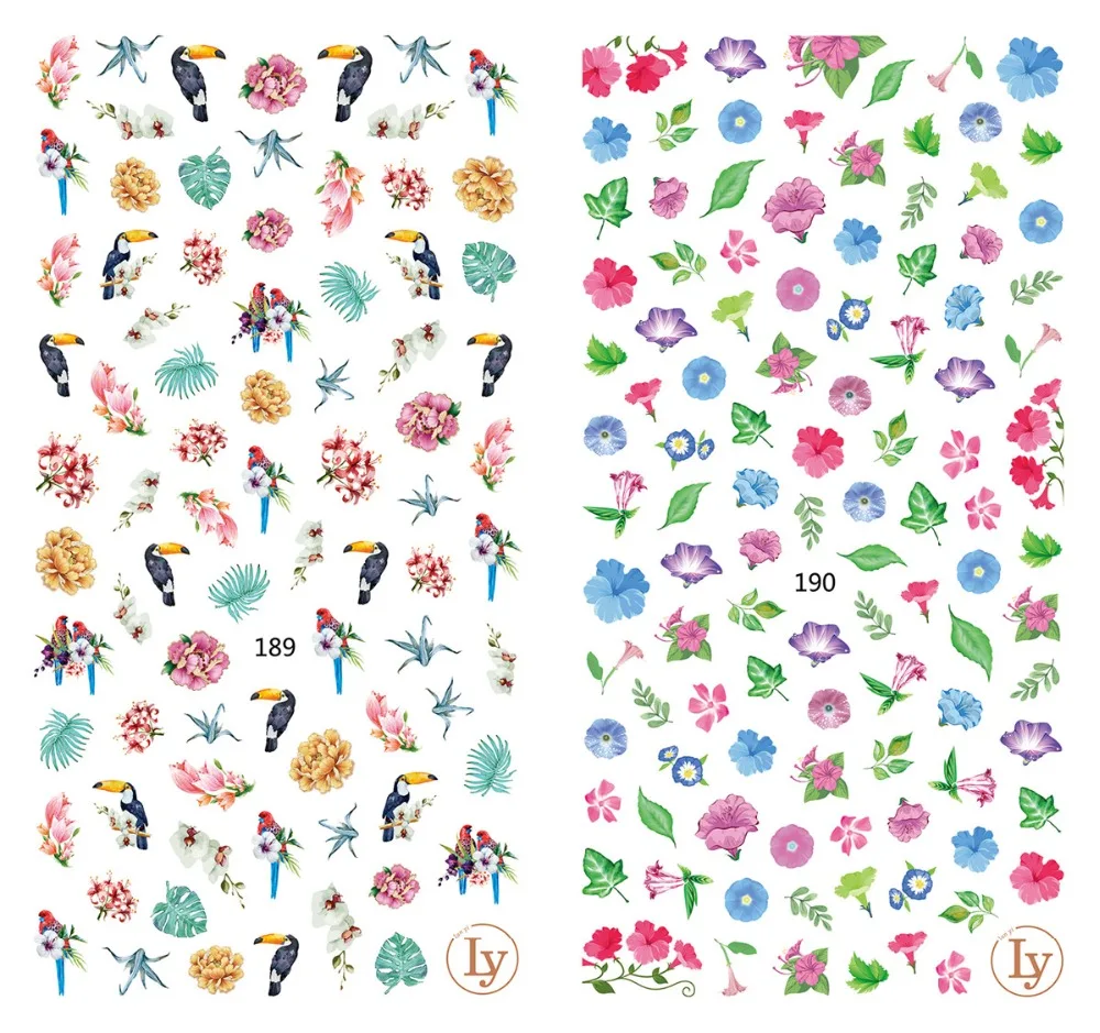 5 sheet 15 type Colorful Japanese Nail Stickers Designs Gummed 3D Nail Art Stickers Decals Makep Art Decorations LY-181-195
5 sheet 15 type Colorful Japanese Nail Stickers Designs Gummed 3D Nail Art Stickers Decals Makep Art Decorations LY-181-195